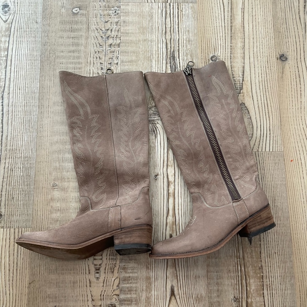 Leather Cowgirl Boots